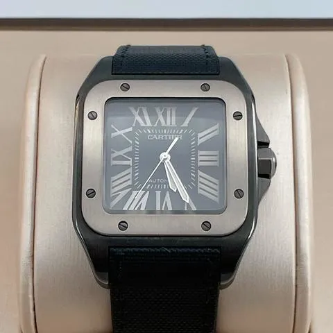 Cartier Santos 100 W2020010 38mm Stainless steel Black