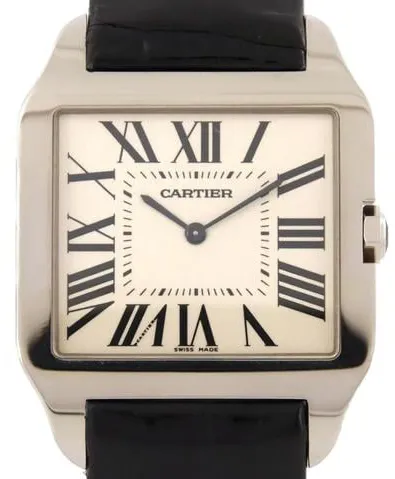 Cartier Santos Dumont W2007051 35mm Silver