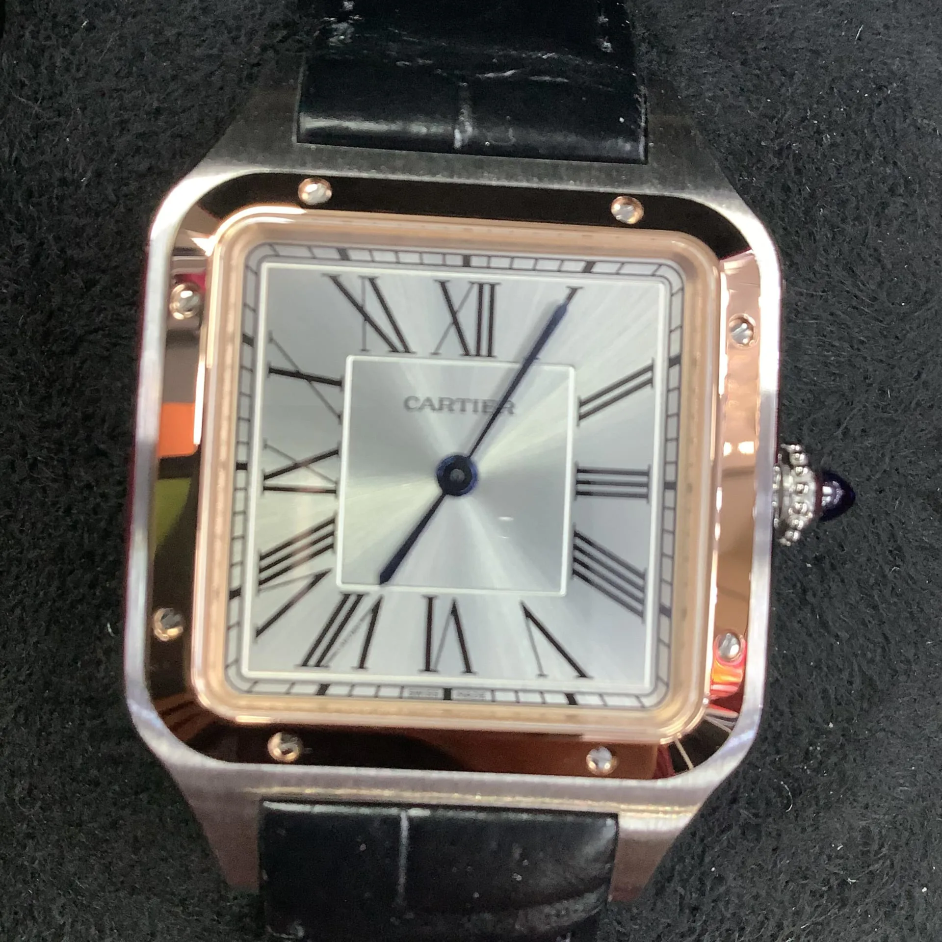 Cartier Santos Dumont W2SA0011 43.5mm Stainless steel Silver