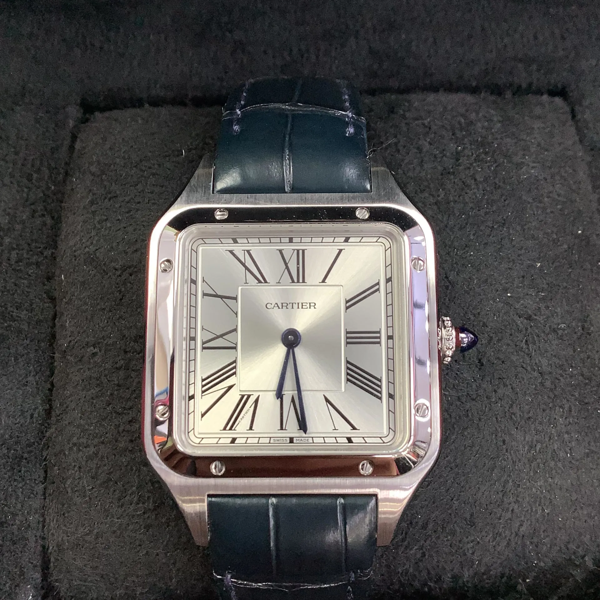 Cartier Santos Dumont WSSA0022 43.5mm Stainless steel Silver