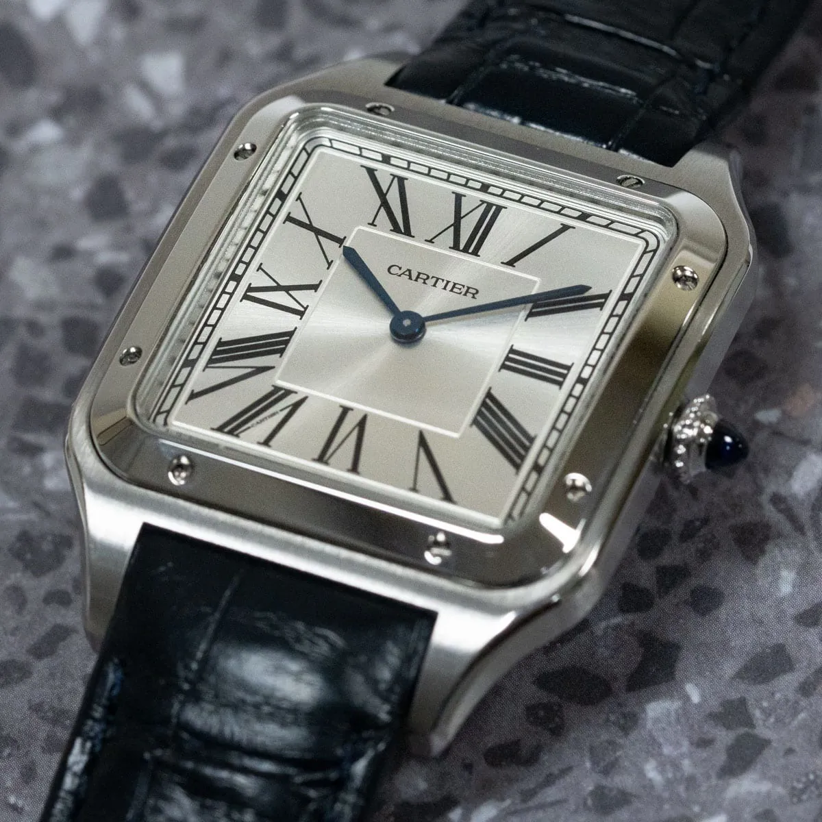 Cartier Santos Dumont WSSA0032 46.5mm Stainless steel Silver