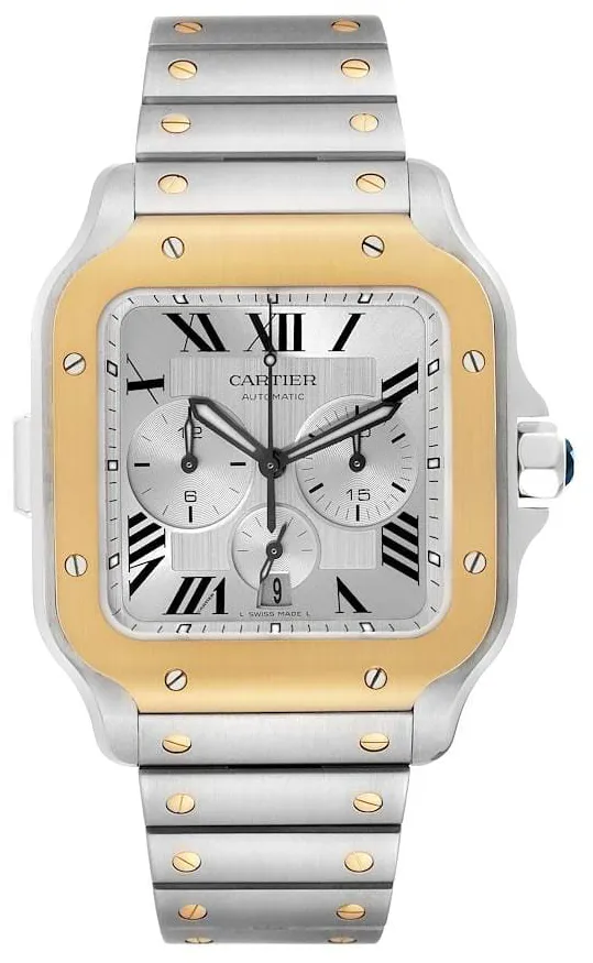 Cartier Santos W2SA0008 43.3mm Stainless steel Silver