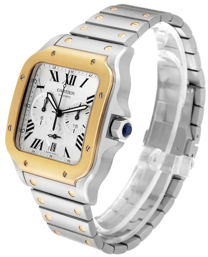 Cartier Santos W2SA0008 43.3mm Stainless steel Silver 1