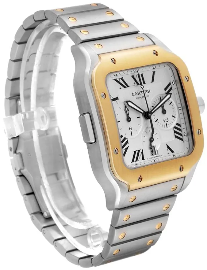 Cartier Santos W2SA0008 43.3mm Stainless steel Silver 2