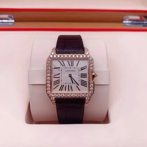 Cartier Santos WH100351 Rose gold Silver