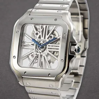 Cartier Santos de Cartier Stainless steel Skeletonized$Silver