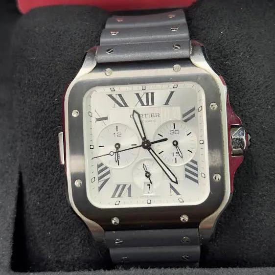 Cartier Santos WSSA0017 43.3mm Stainless steel Silver