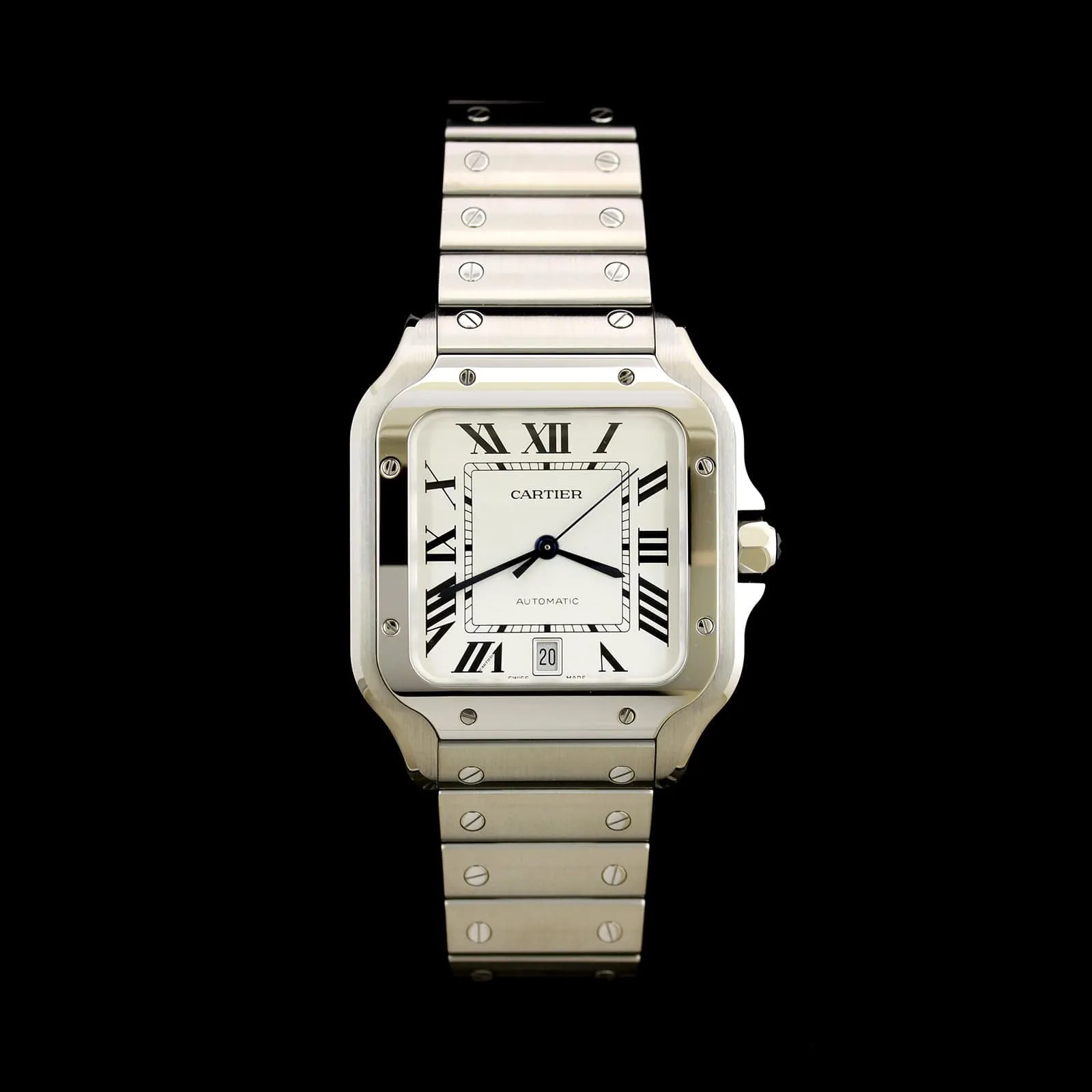 Cartier Santos Stainless steel White