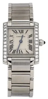 Cartier Tank Française W4TA0008 25mm Stainless steel Silver