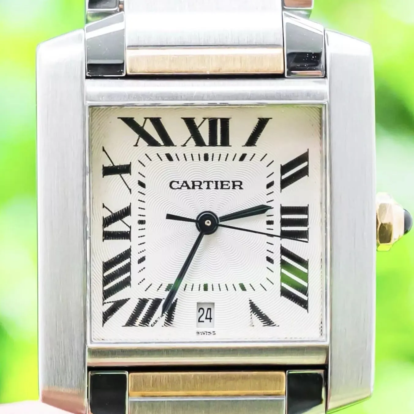 Cartier Tank Française W51005Q4 33mm Stainless steel Silver