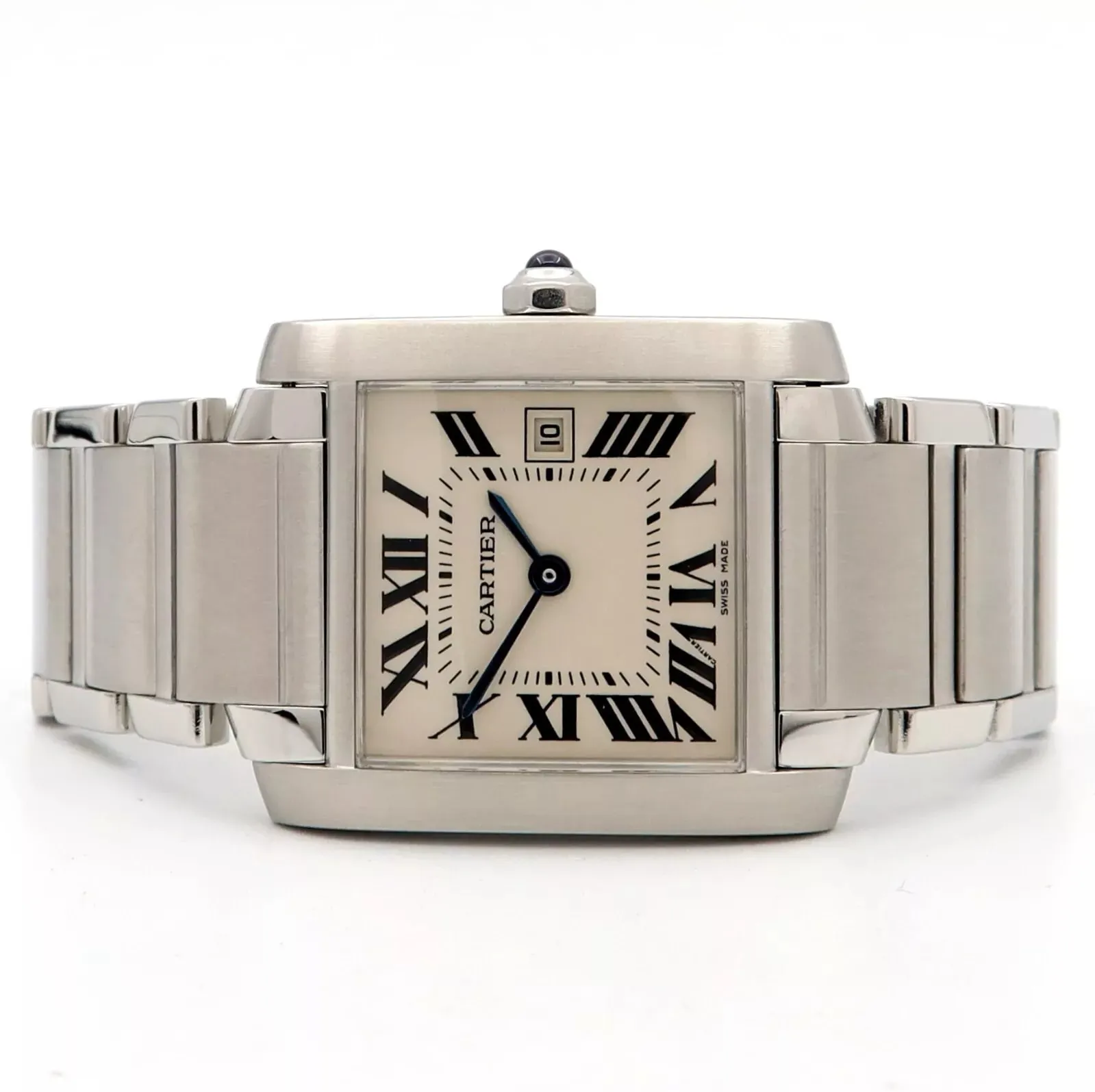 Cartier Tank Française W51011Q3 25mm Stainless steel White