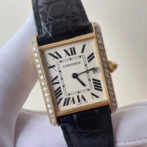 Cartier Tank Louis Cartier W1529756 25.5mm Yellow gold Silver