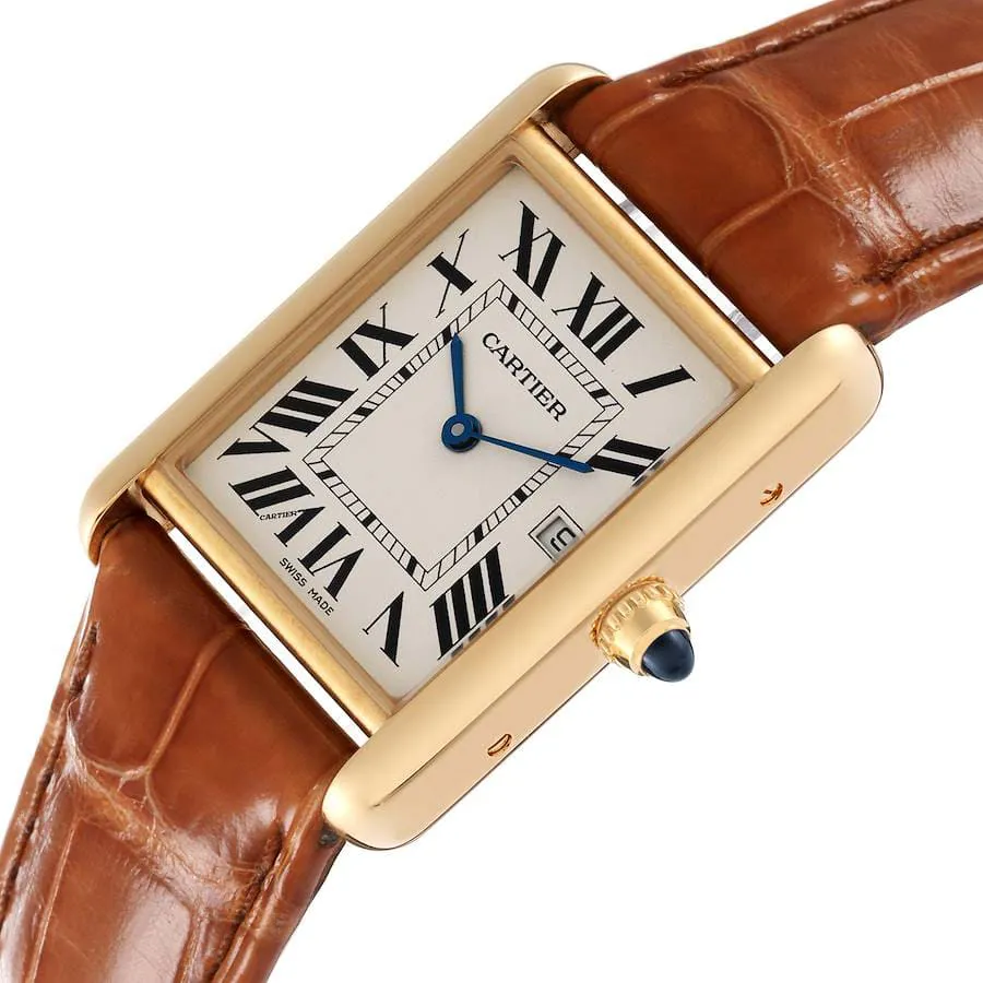 Cartier Tank Louis W1529756 33.5mm Yellow gold Silver 1