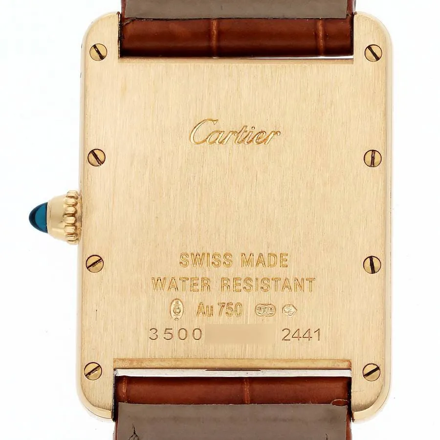 Cartier Tank Louis W1529756 33.5mm Yellow gold Silver 3