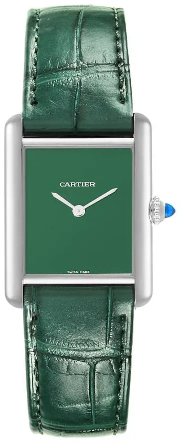 Cartier Tank Must WSTA0056 33.5mm Stainless steel Green