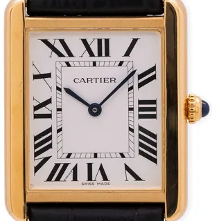 Cartier Tank Solo 3167 Yellow gold White