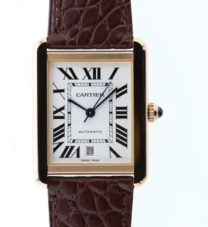 Cartier Tank Solo W5200026 Rose gold and Stainless steel Silver