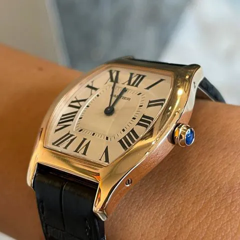 Cartier Tortue W1556362 39mm Rose gold Silver 1