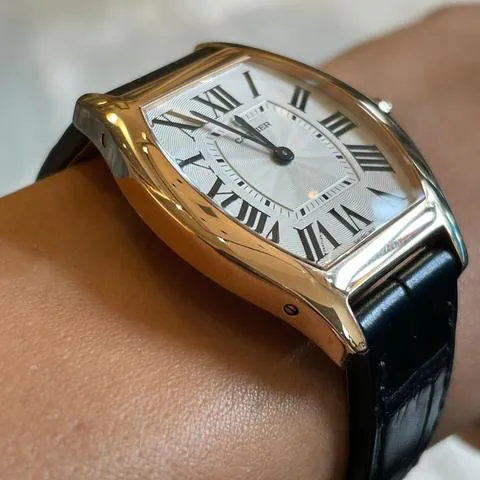 Cartier Tortue W1556362 39mm Rose gold Silver 2