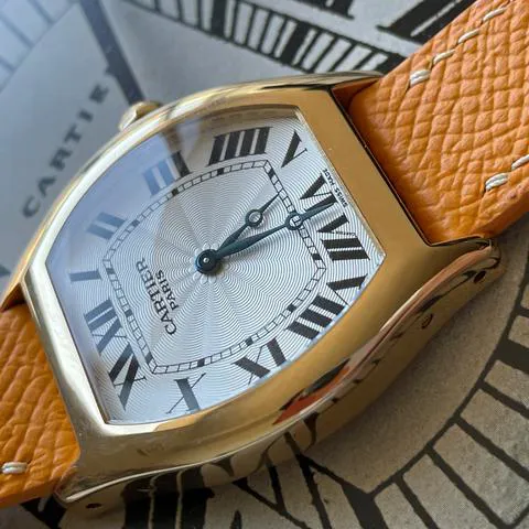 Cartier Tortue 34mm Yellow gold White 1