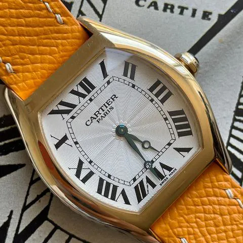 Cartier Tortue 34mm Yellow gold White 9