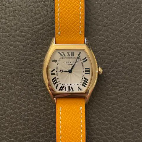 Cartier Tortue 34mm Yellow gold White 17