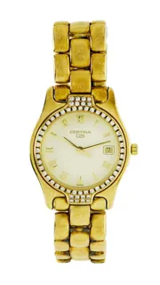 Certina 14k yellow gold Cream