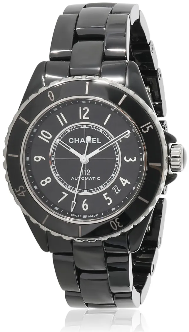 Chanel J12 H5697 38mm Black ceramic Black