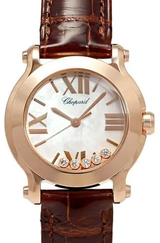 Chopard Happy Sport 274189-5001 27mm Rose gold Mother-of-pearl