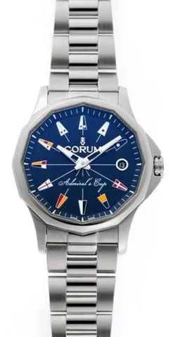 Corum 01.0131 38mm Stainless steel Blue