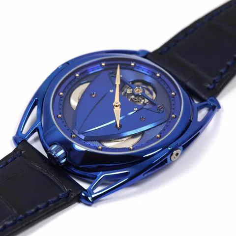 De Bethune DB28 DB28XPB 43mm Titanium Blue 9