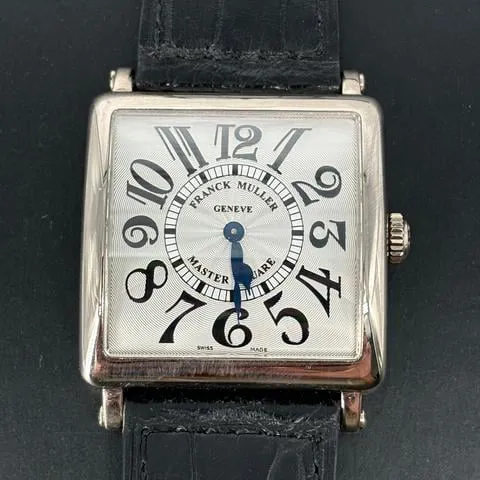 Franck Muller Master Square 6002 M QZ V 18K WG 33mm White gold Silver