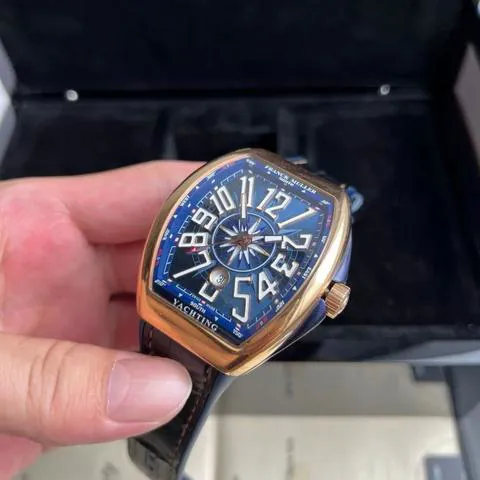 Franck Muller Vanguard V 45 SC DT 44mm Stainless steel Blue 2