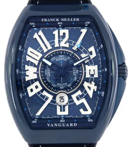 Franck Muller Vanguard V45SCDTYTMARCRRMMR 44mm Ceramic Blue