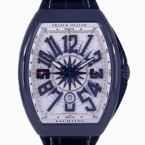 Franck Muller Vanguard V45SCDTCRBLBL 44mm Ceramic White