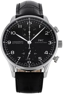 IWC Portugieser IW371438 Stainless steel Black