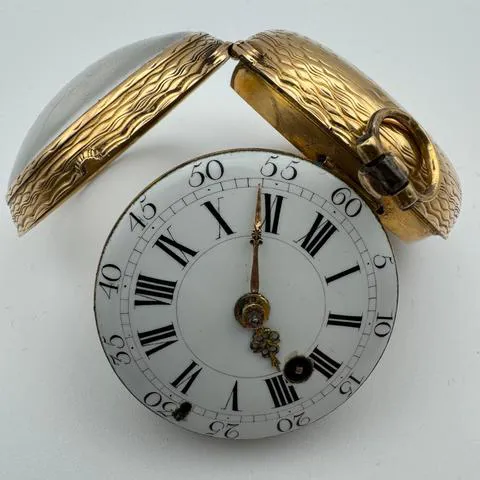 L.Leroy 46mm Yellow gold White