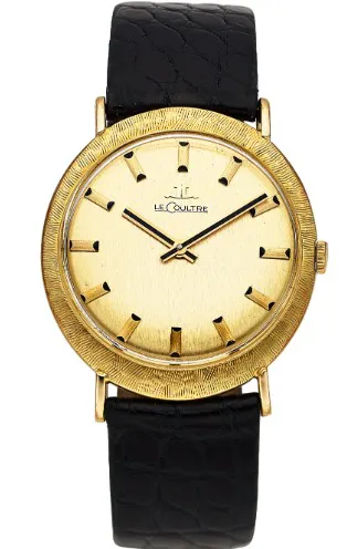 LeCoultre 33mm 14k yellow gold Champagne