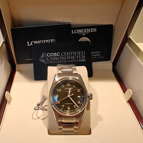 Longines Spirit L3.810.4.03.6 40mm Stainless steel Green