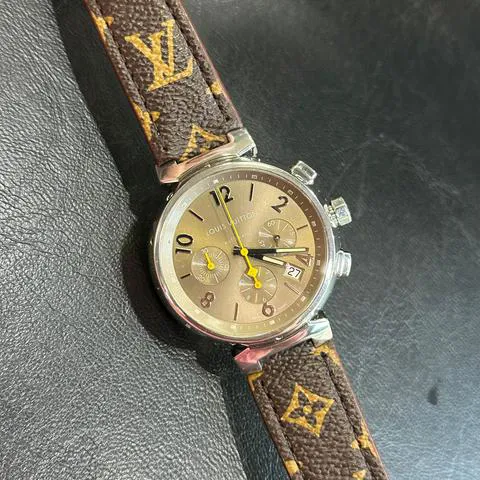 Louis Vuitton Q1121 41mm Stainless steel Brown 1