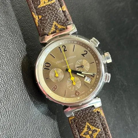 Louis Vuitton Q1121 41mm Stainless steel Brown 4