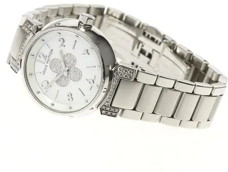 Louis Vuitton Q121P 28mm Stainless steel White 2