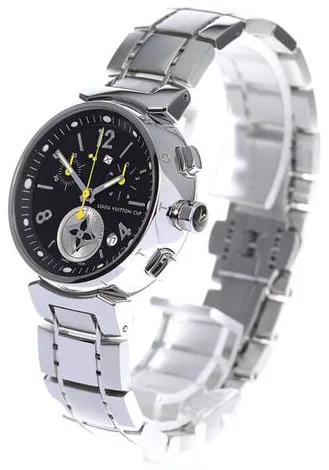 Louis Vuitton Q132G 34mm Stainless steel Black 2