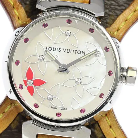 Louis Vuitton Q121J 28mm Stainless steel White