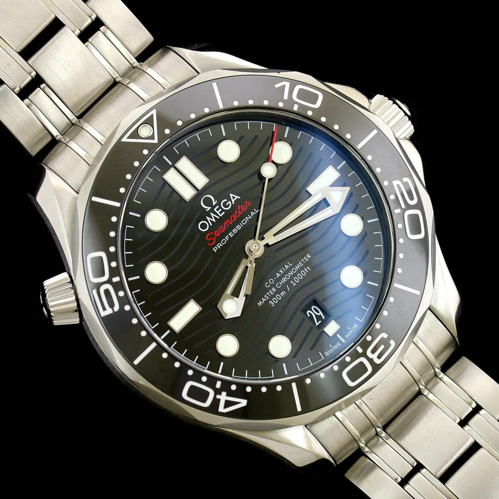 Omega Seamaster Diver 300M Stainless steel Black 2