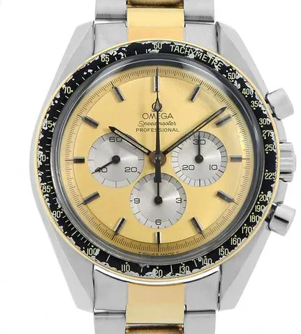 Omega Speedmaster Professional Moonwatch DD 145.022 42mm Yellow gold and Stainless steel Champagne