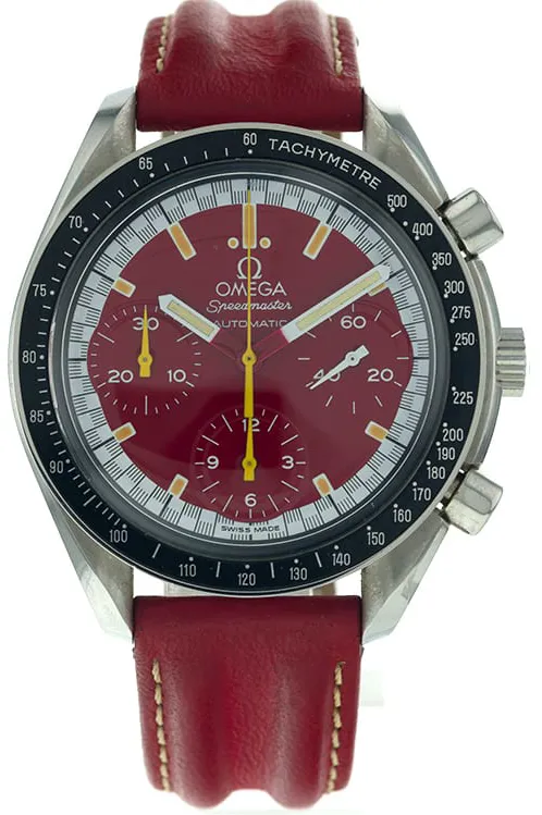 Omega Speedmaster Reduced 3810.61.41 39mm Stainless steel Red