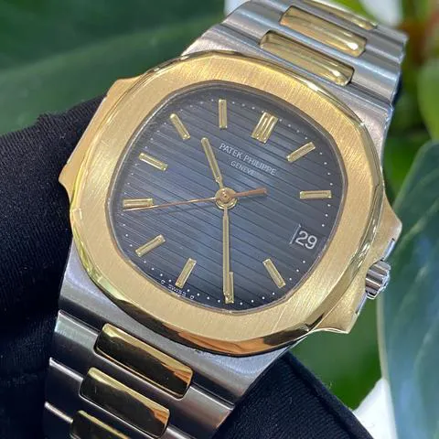 Patek Philippe Nautilus 3800/1 37mm Yellow gold and Stainless steel Blue 1