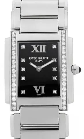 Patek Philippe Twenty~4 4910/10A-001 30mm Stainless steel Black