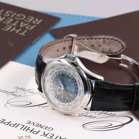 Patek Philippe World Time 5130P-001 39.5mm Platinum Blue 6